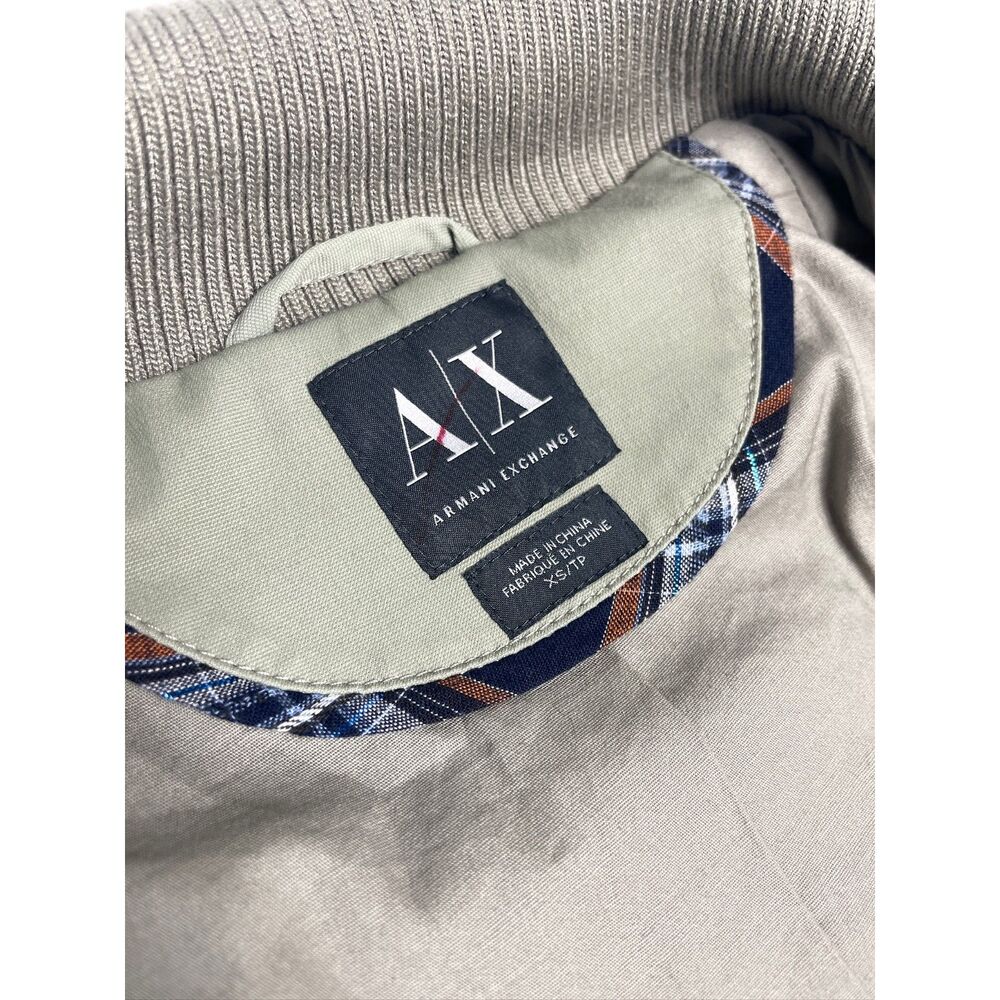 Armani Exchange A|X Sage Green Moto Jacket Women's XS Lightweight Buckle Detail - Picture 3 of 13